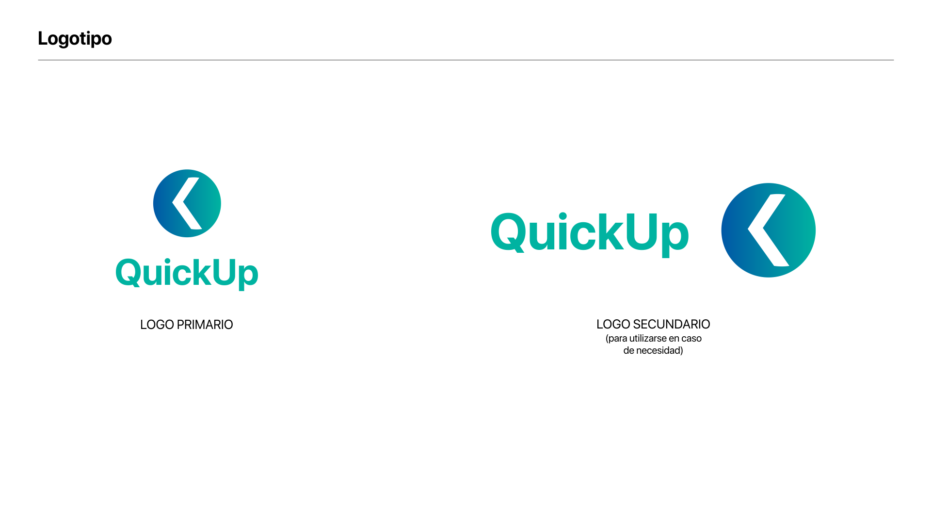 Branding QuickUp logos